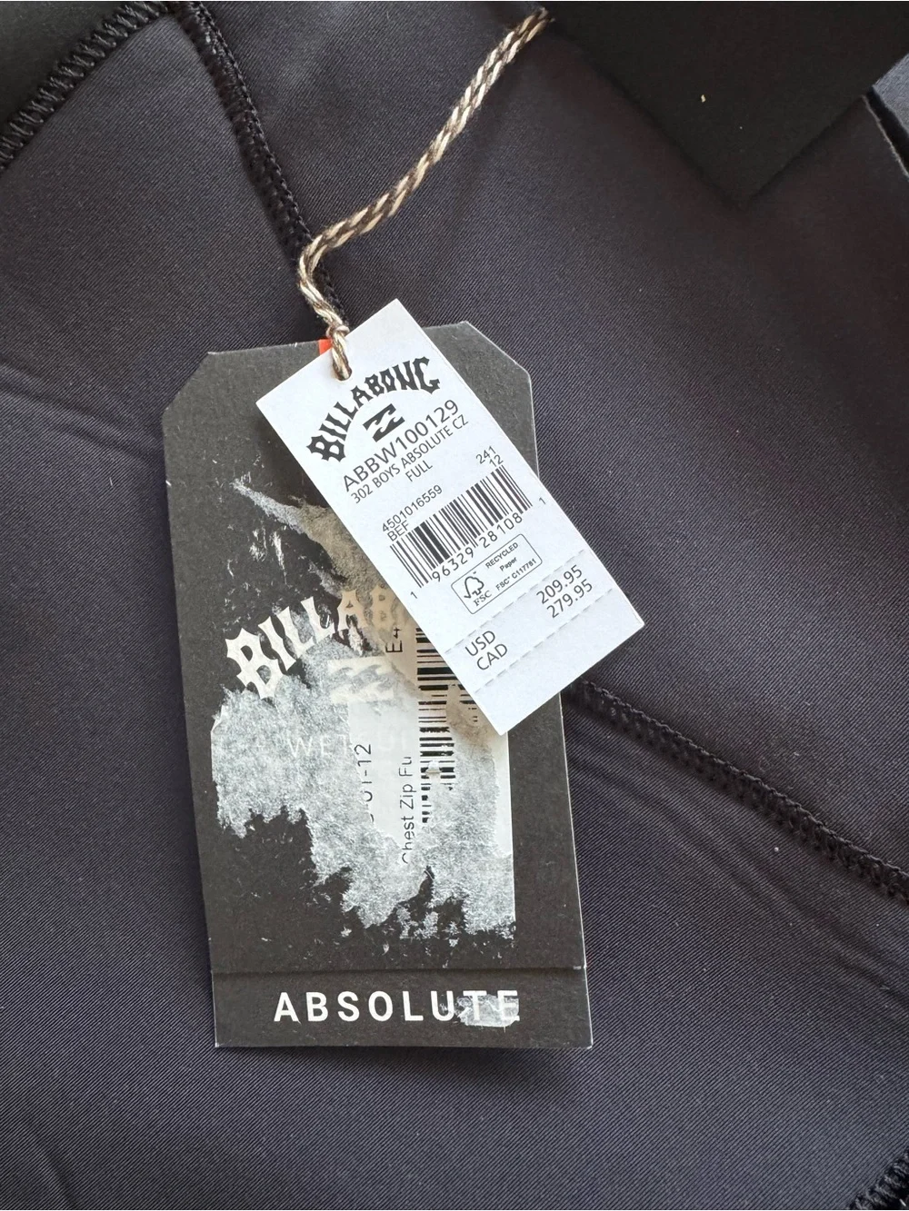 Billabong Youth Absolute Wetsuit